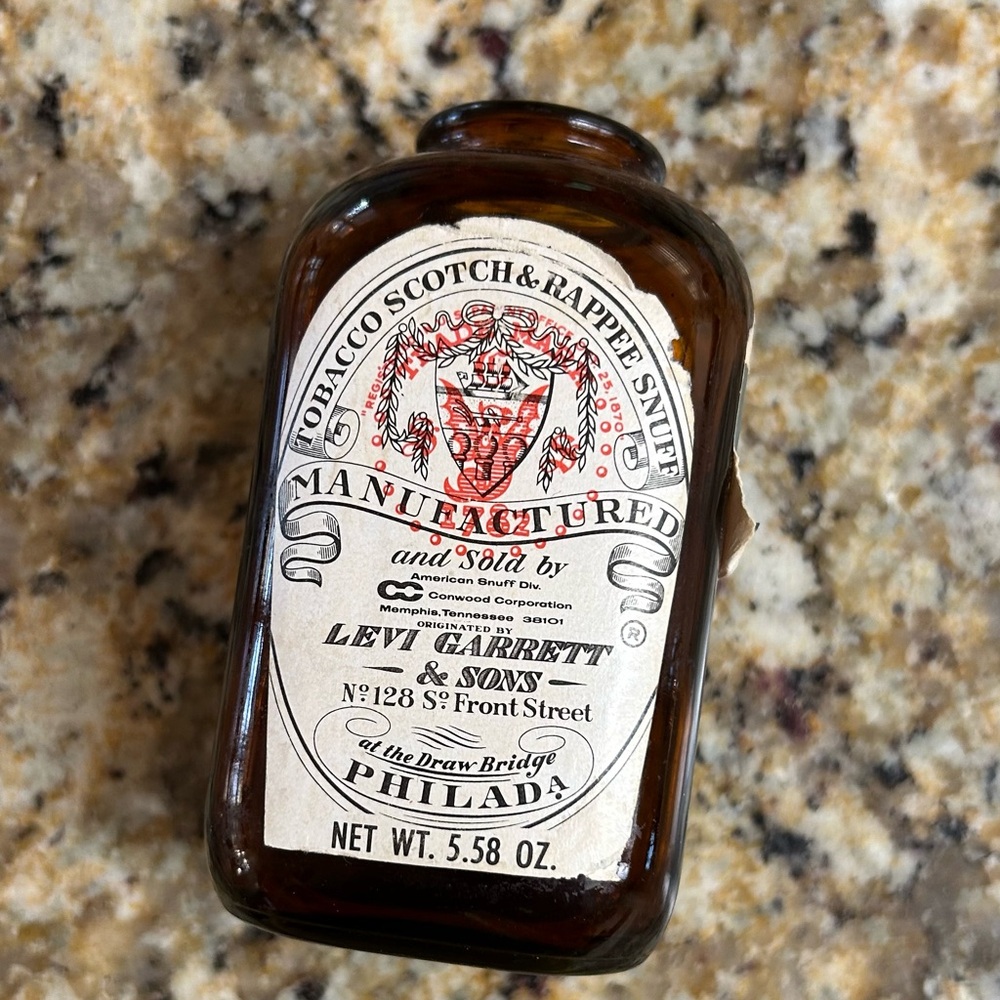 Vintage Levi Garrett Snuff Bottle